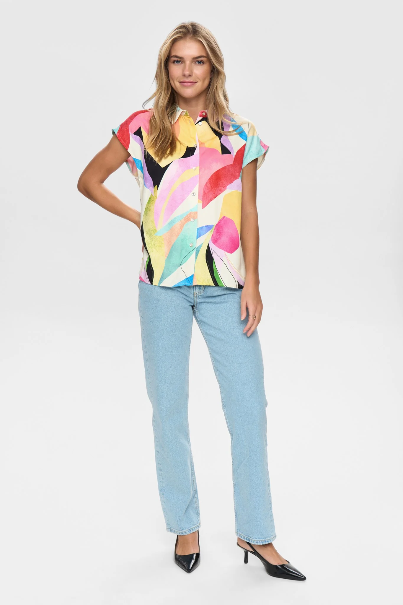 NUADELINE SL SHIRT - Peony - Image 3