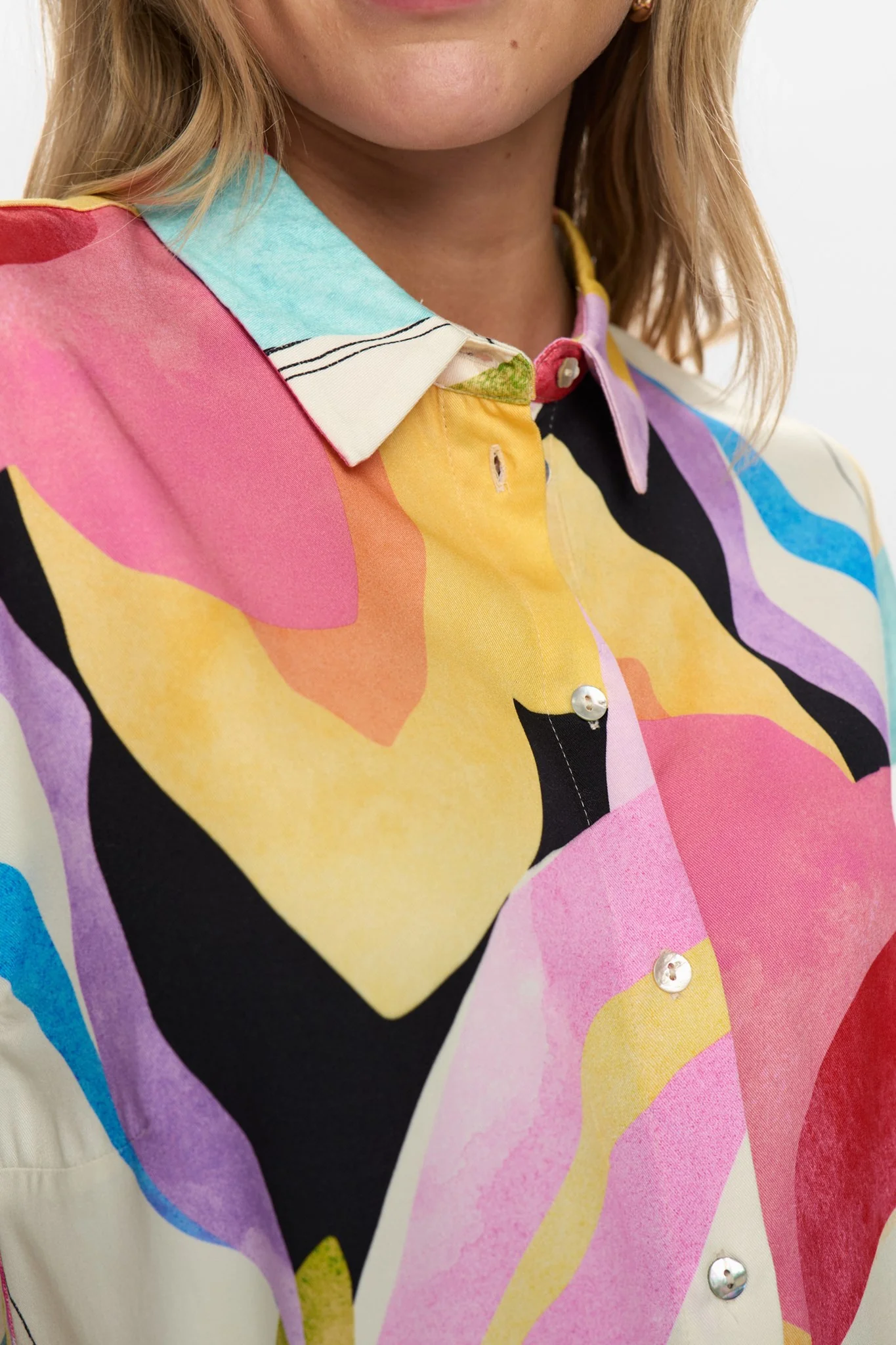 NUADELINE SL SHIRT - Peony - Image 4