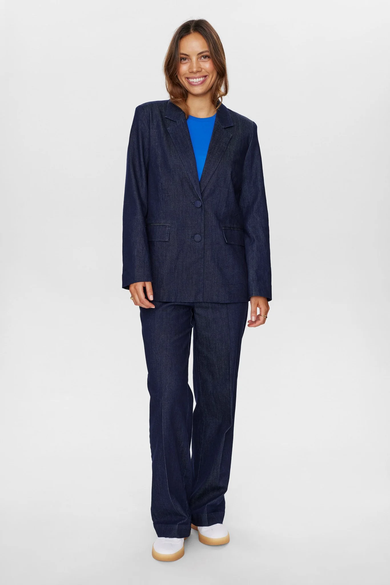 NUALETTA BLAZER  - Dark Blue Denim - Image 3