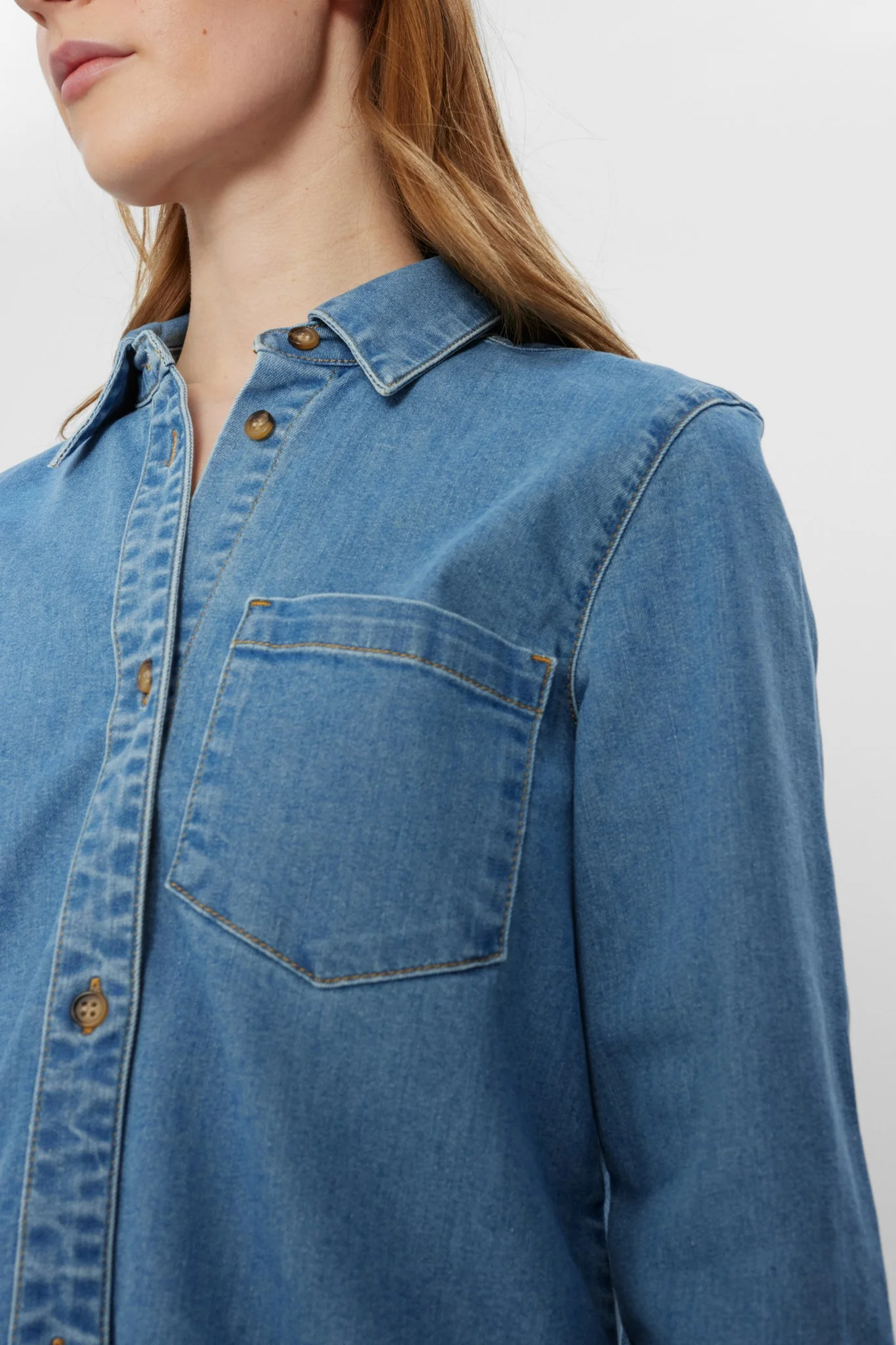 NUAMBER NEW SHIRT - Light Blue Denim - Image 4