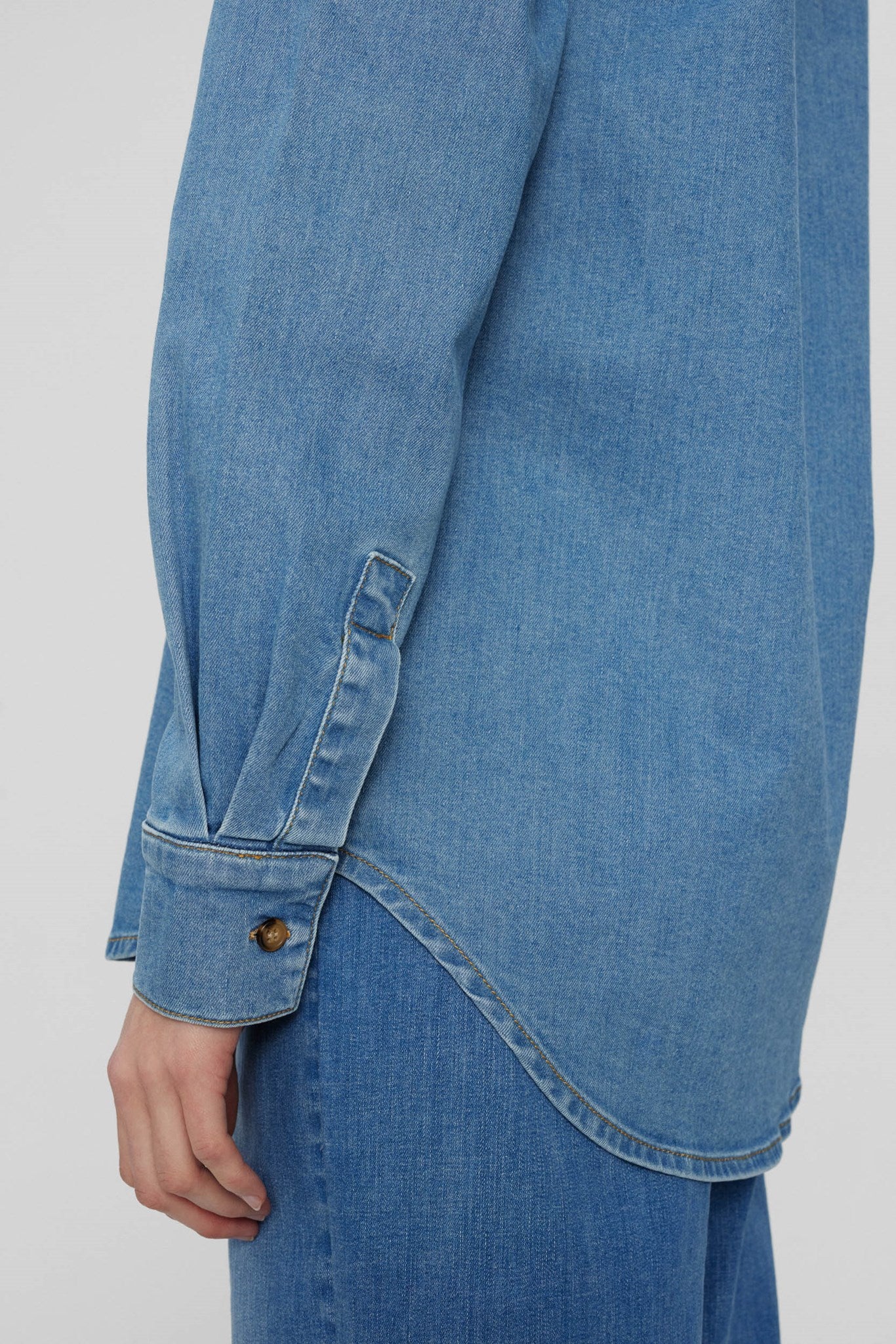 NUAMBER NEW SHIRT - Light Blue Denim - Image 5