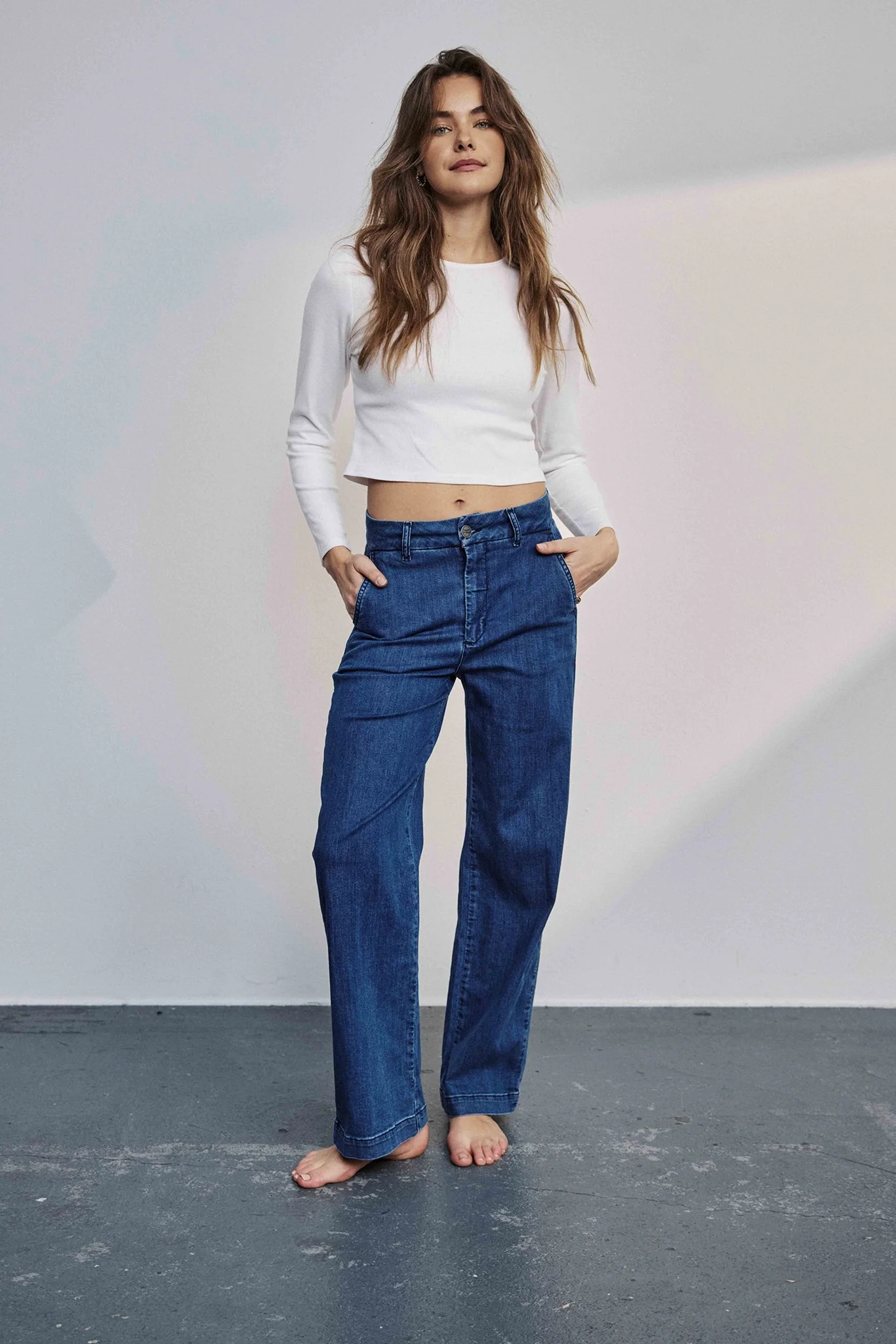 NUAMBER PANTS SHORT - Medium Blue Denim - Image 3