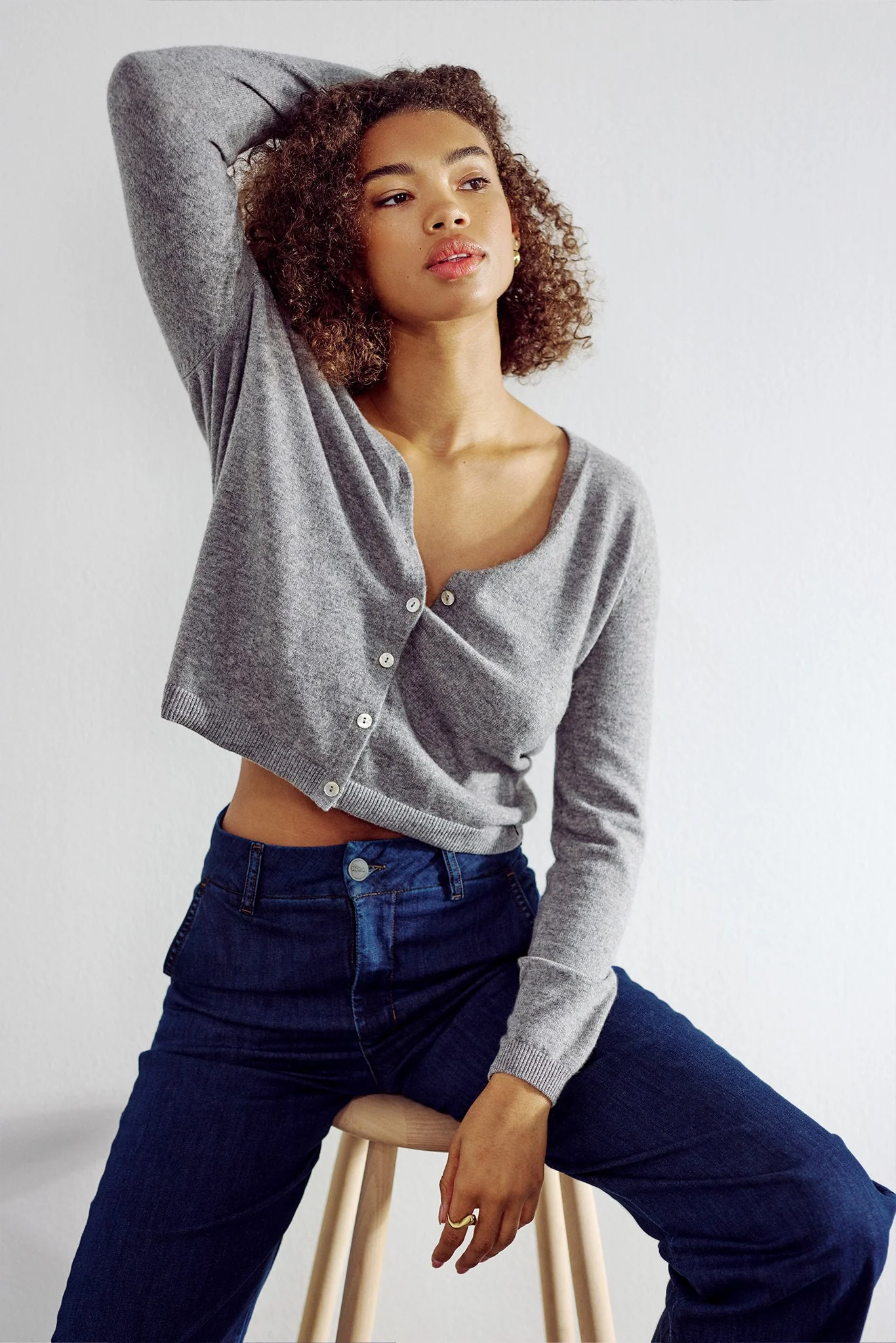 NUAMBER PANTS X LONG - Dark Blue Denim 1 - Image 5