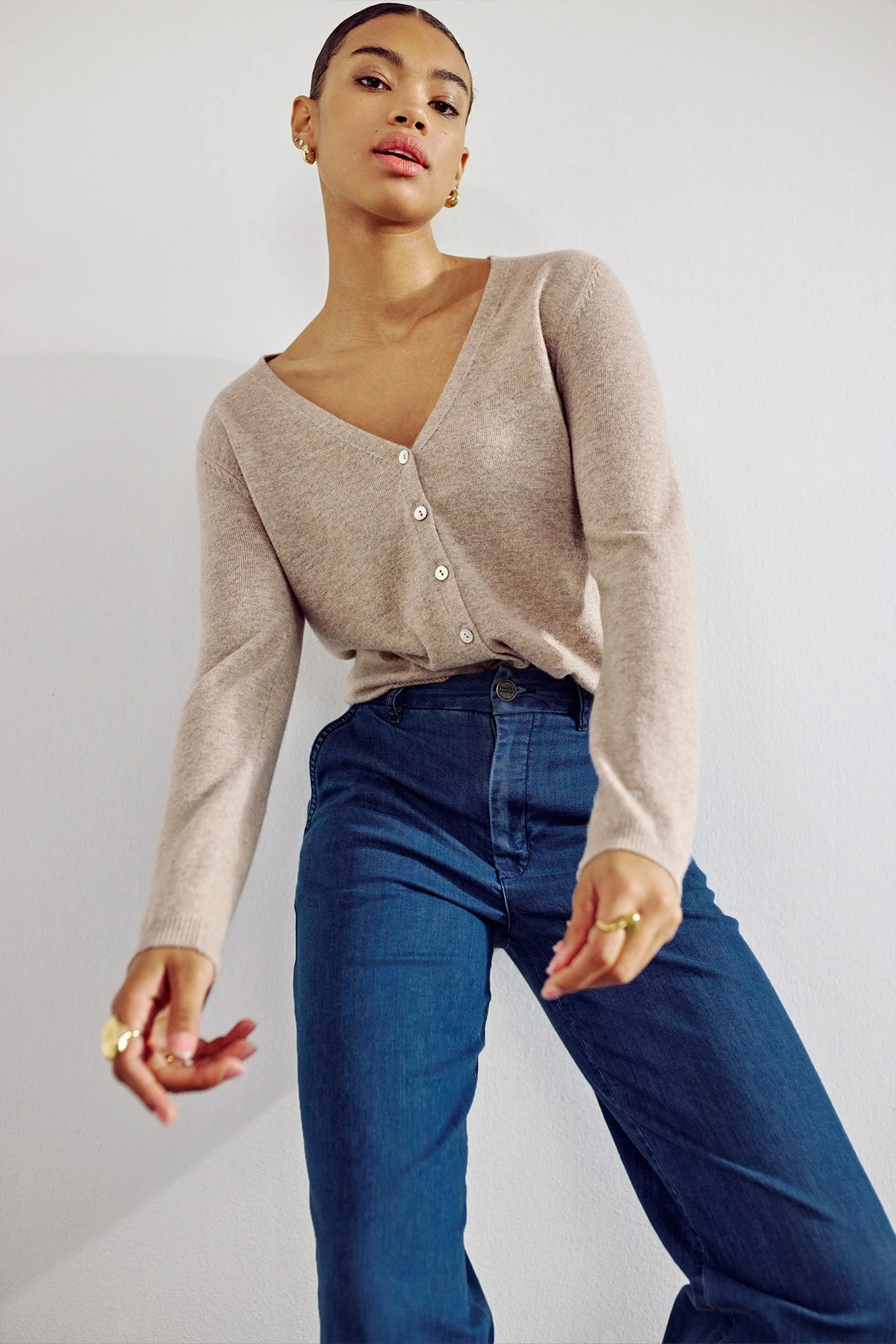 NUAMBER PANTS X LONG MID BLUE - Medium Blue Denim - Image 4