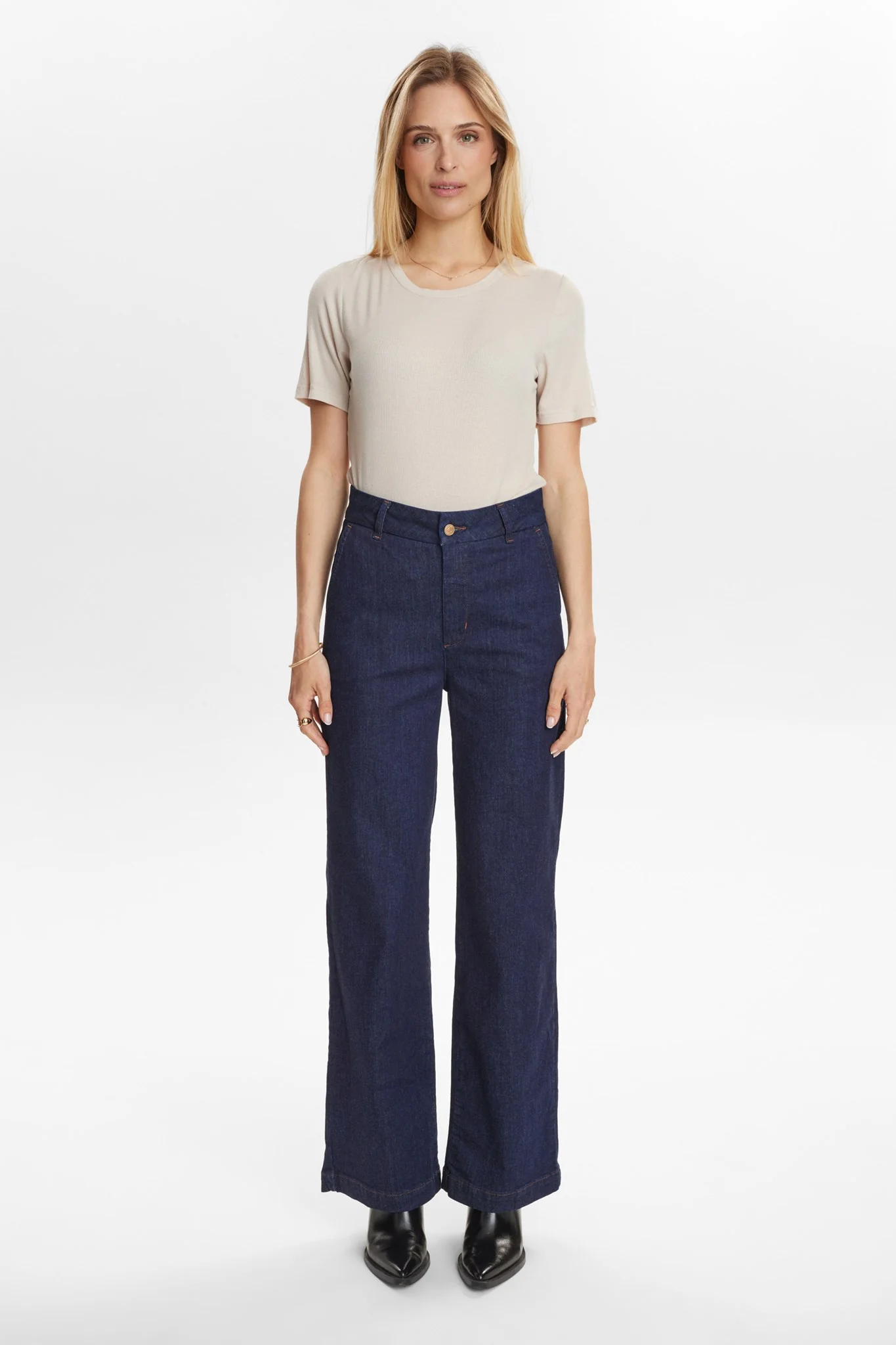 NUAMBER SHORT - Dark Blue Denim 1 - Image 3