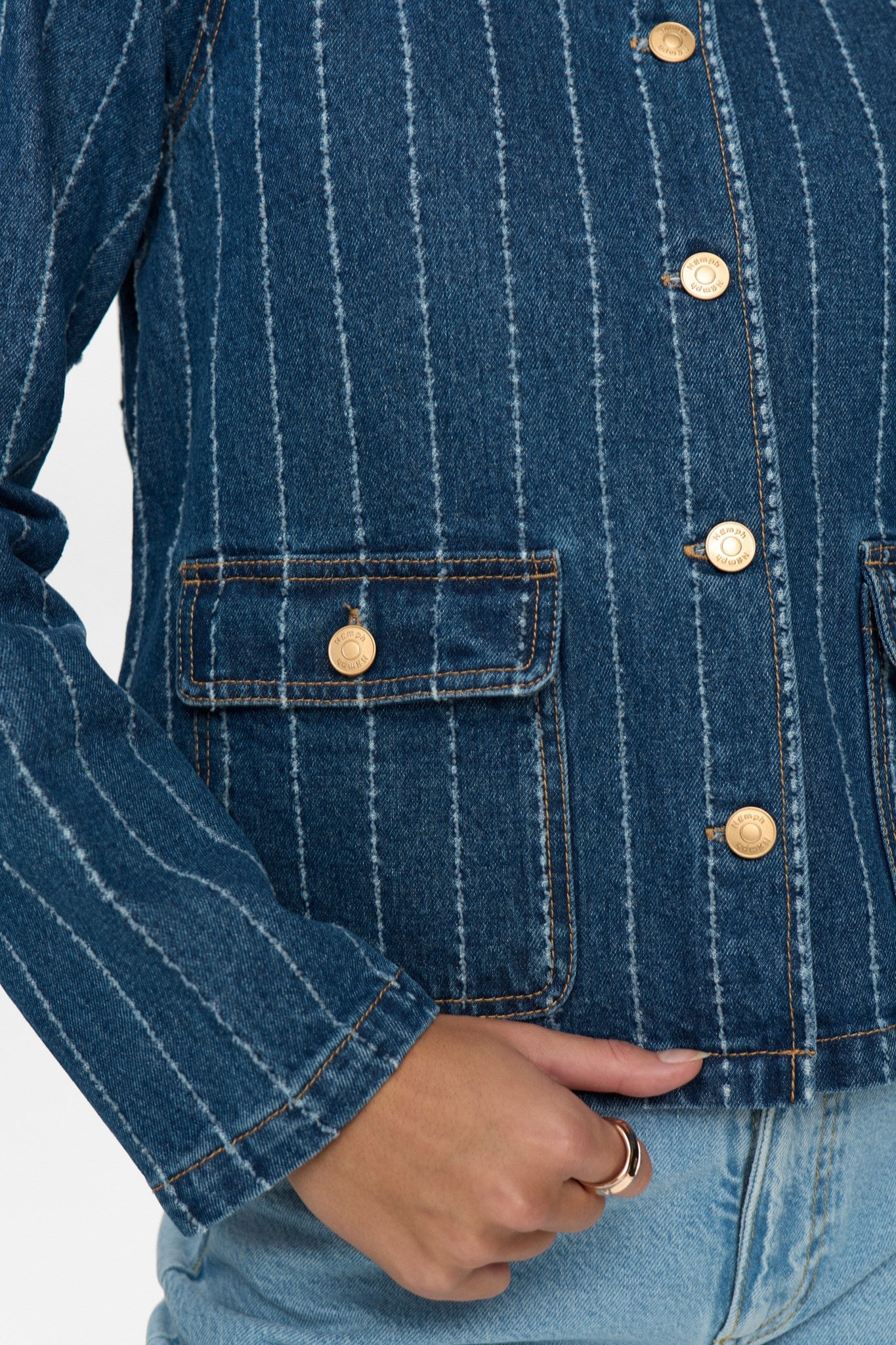 NUATLANTA JACKET - Medium Blue Denim - Image 5