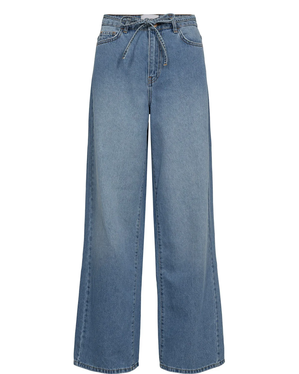 NUBROOKLYN HR WIDE JEANS - P3010 - Light Blue Denim - Image 6