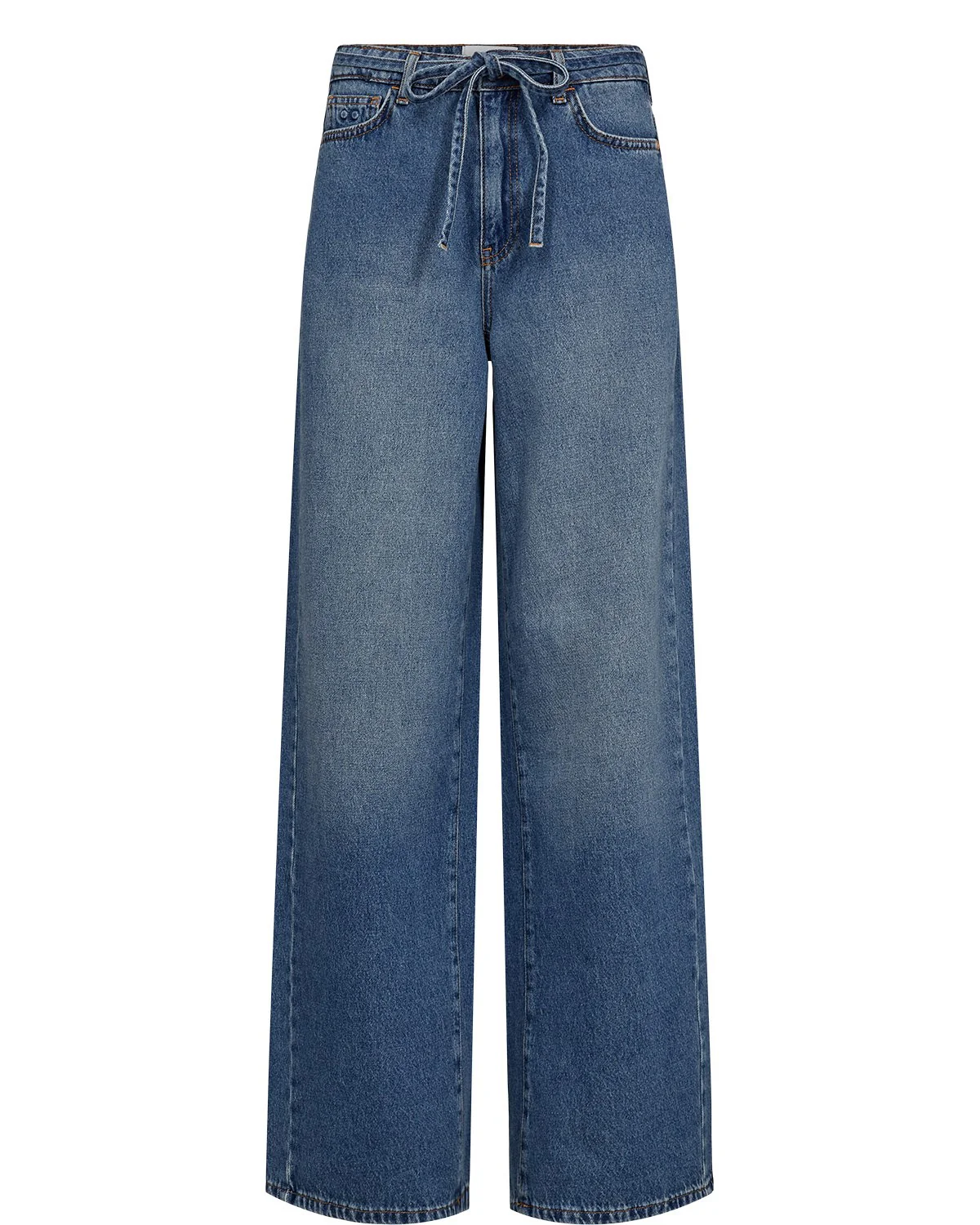 NUBROOKLYN HR WIDE JEANS - P3013 - Medium Blue Denim - Image 6