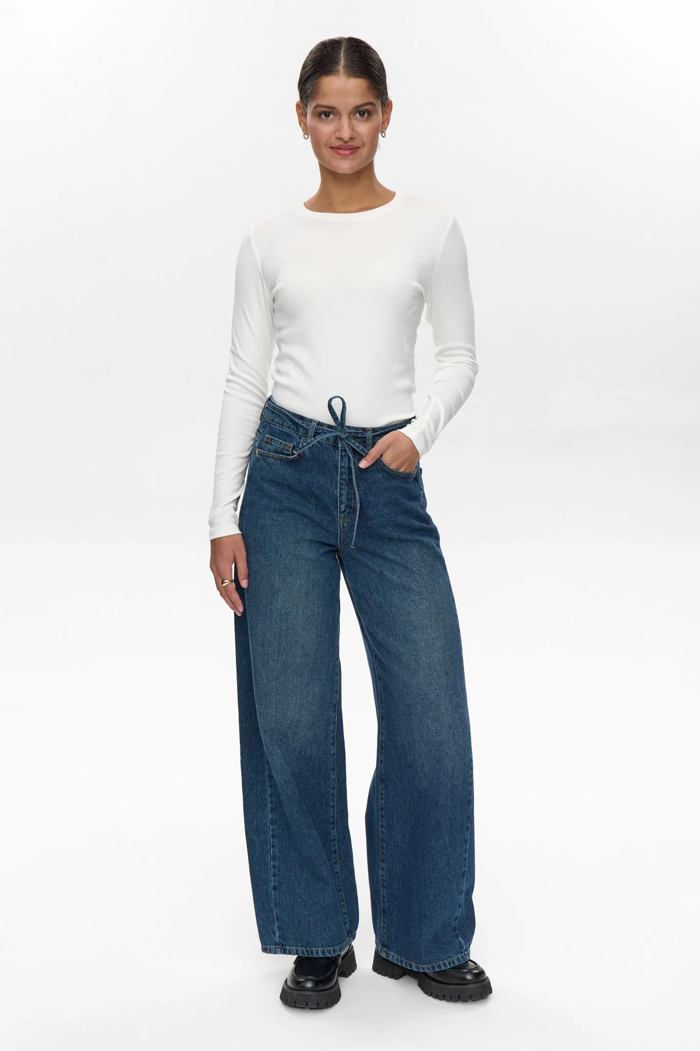 NUBROOKLYN JEANS - DARK BLUE - Dark Blue Denim - Image 3