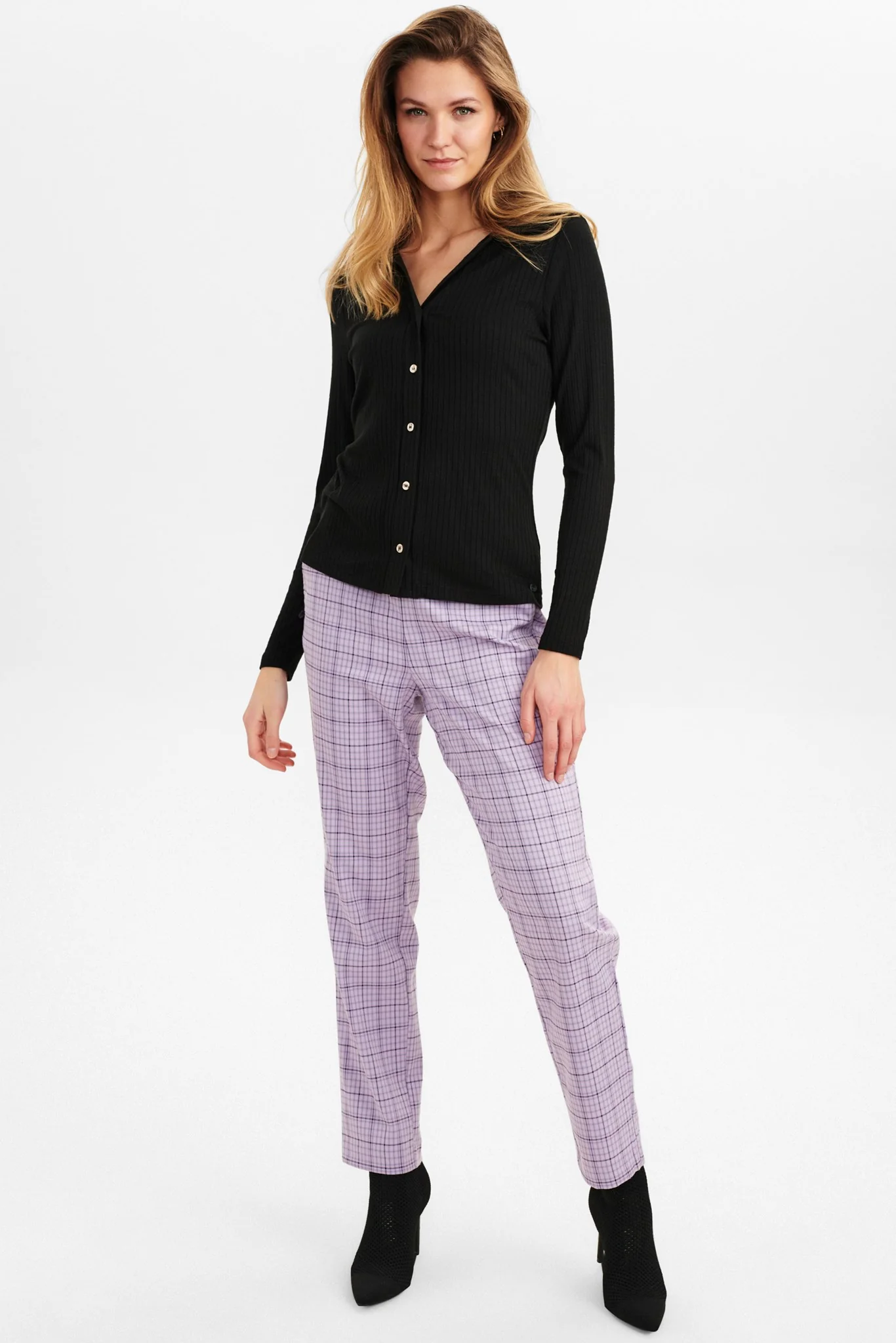 NUBUTTON BLOUSE  - Caviar - Image 3