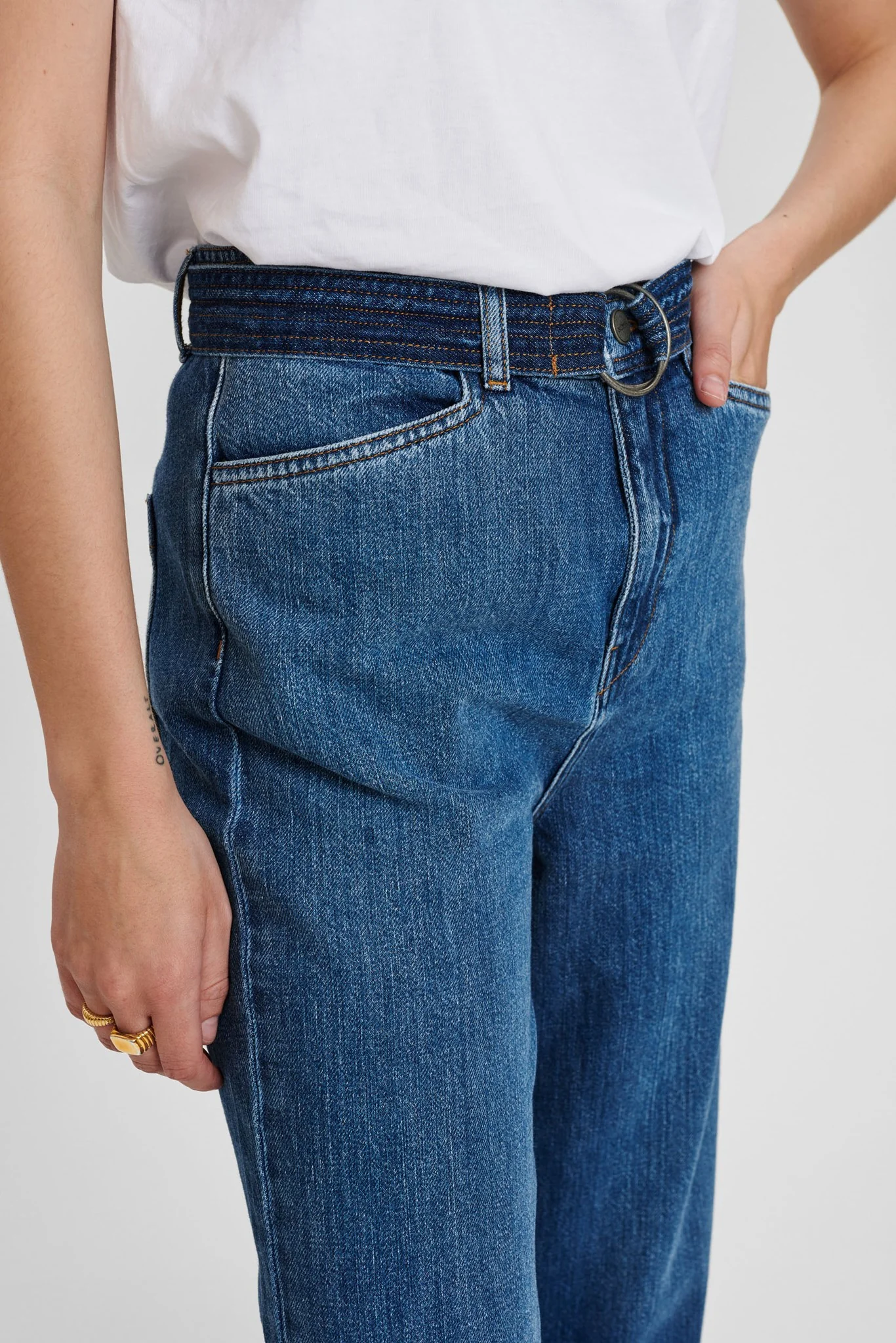 NUCAROLINA PANT - Medium Blue Denim - Image 5