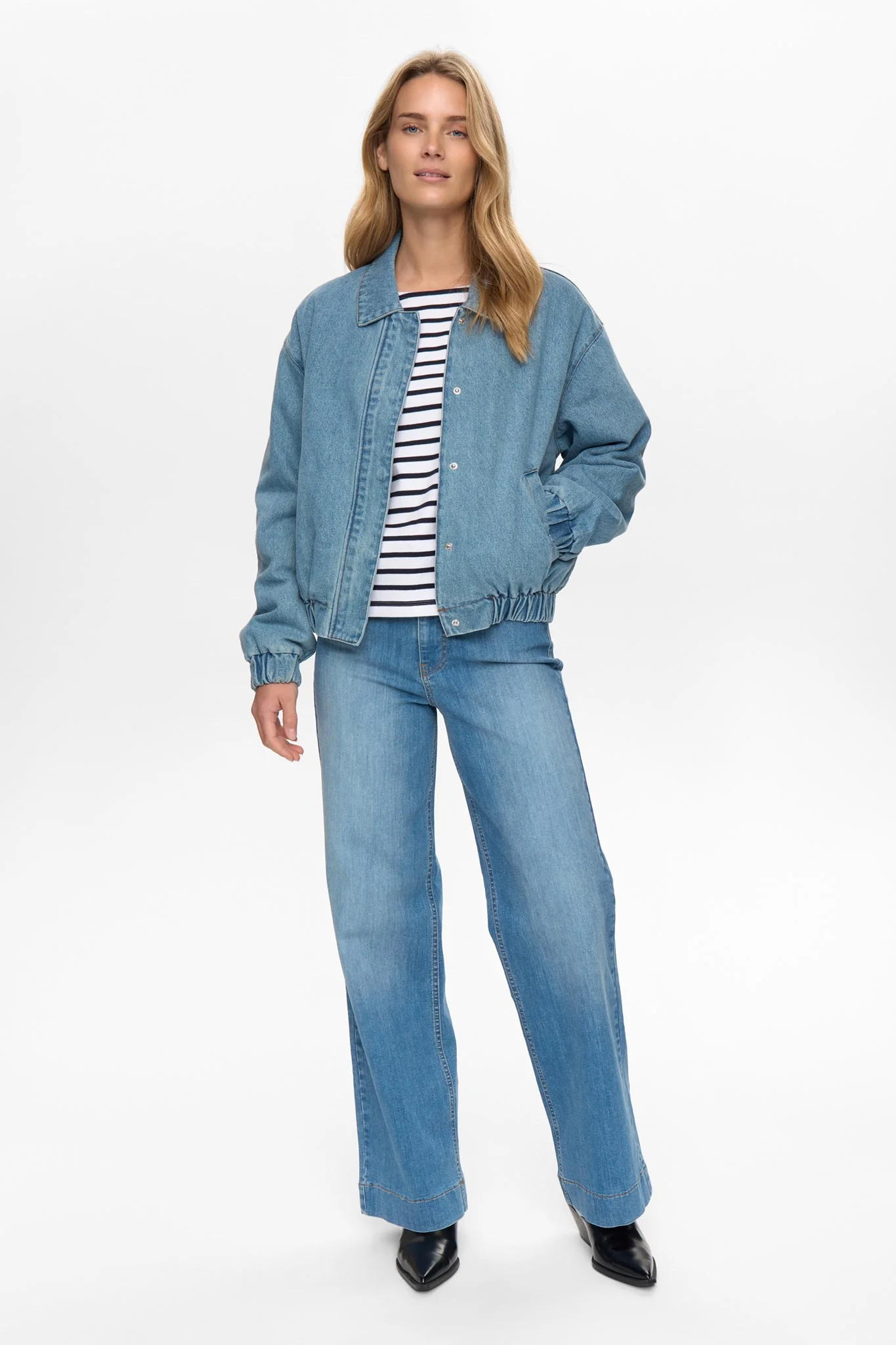 NUDENIMA JACKET - Medium Blue Denim - Image 3