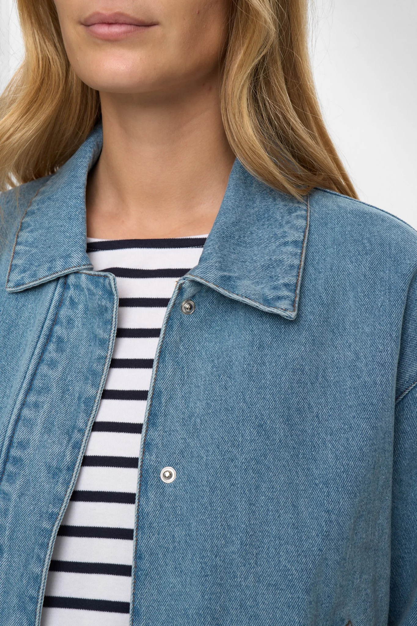 NUDENIMA JACKET - Medium Blue Denim - Image 4