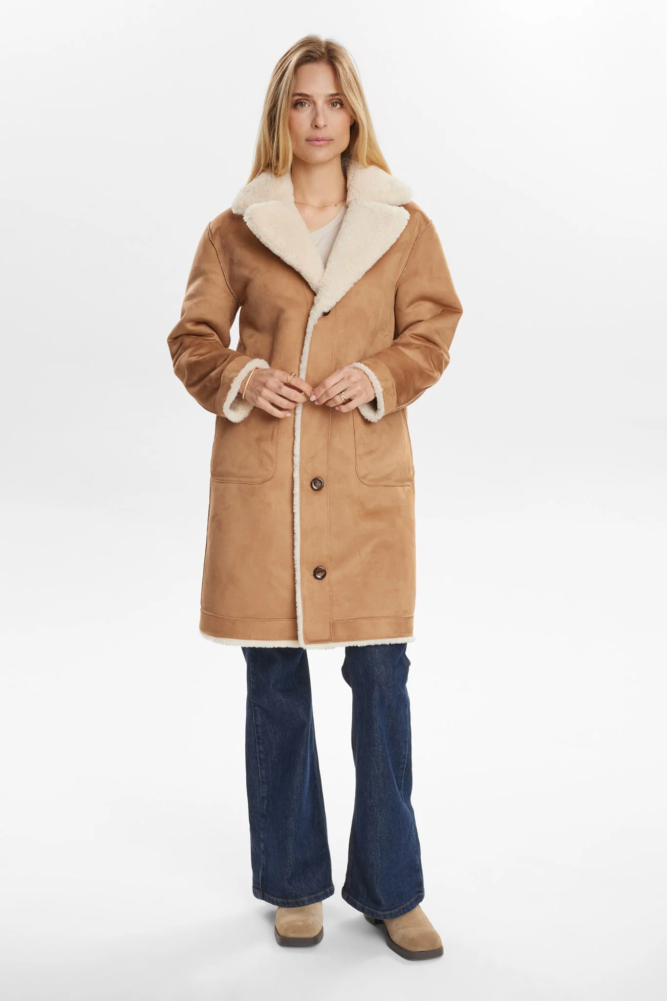 NUELLIOT REVERSIBLE COAT - Cognac - Image 6
