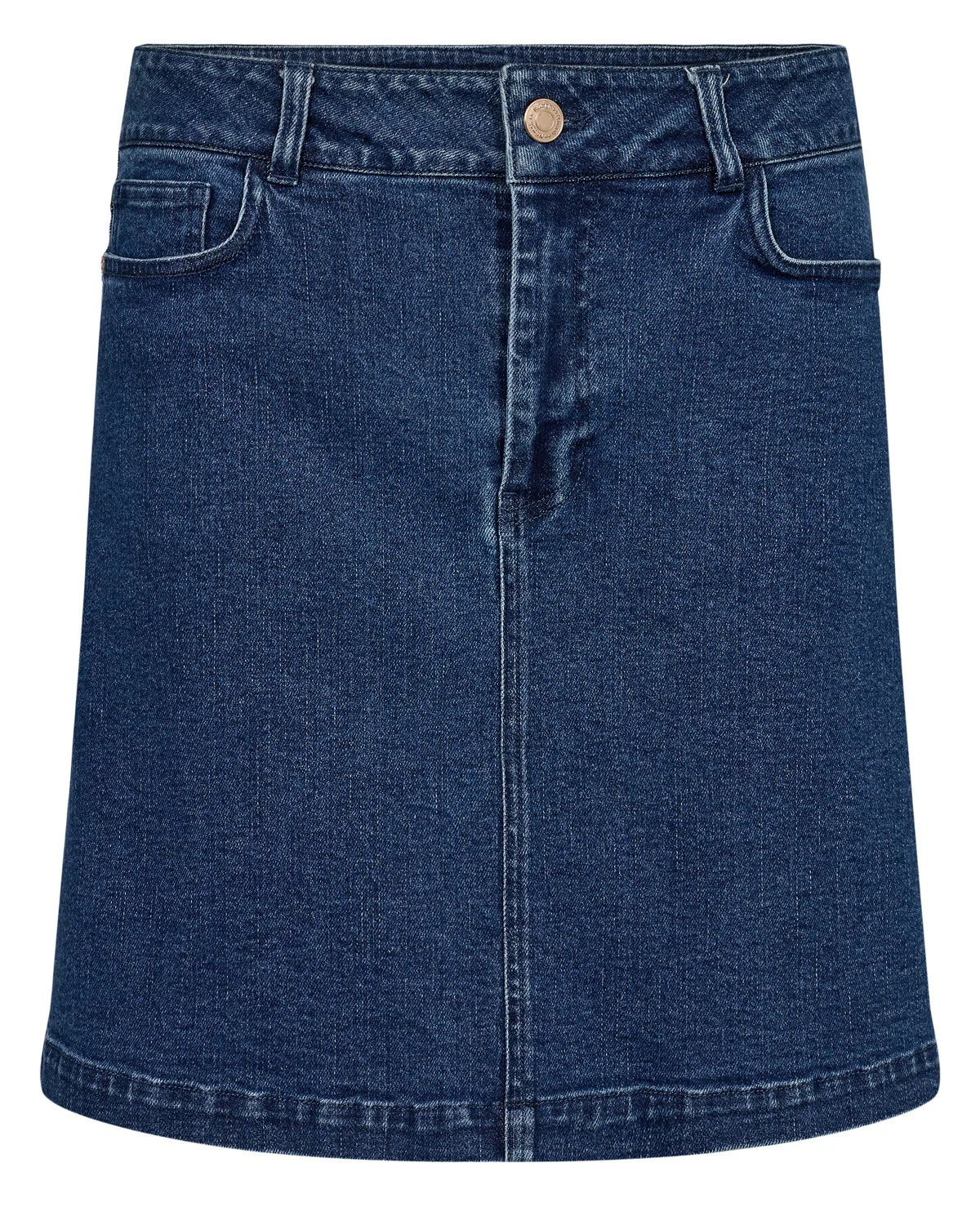 NULULU DENIM SKIRT - Medium Blue Denim - Image 6