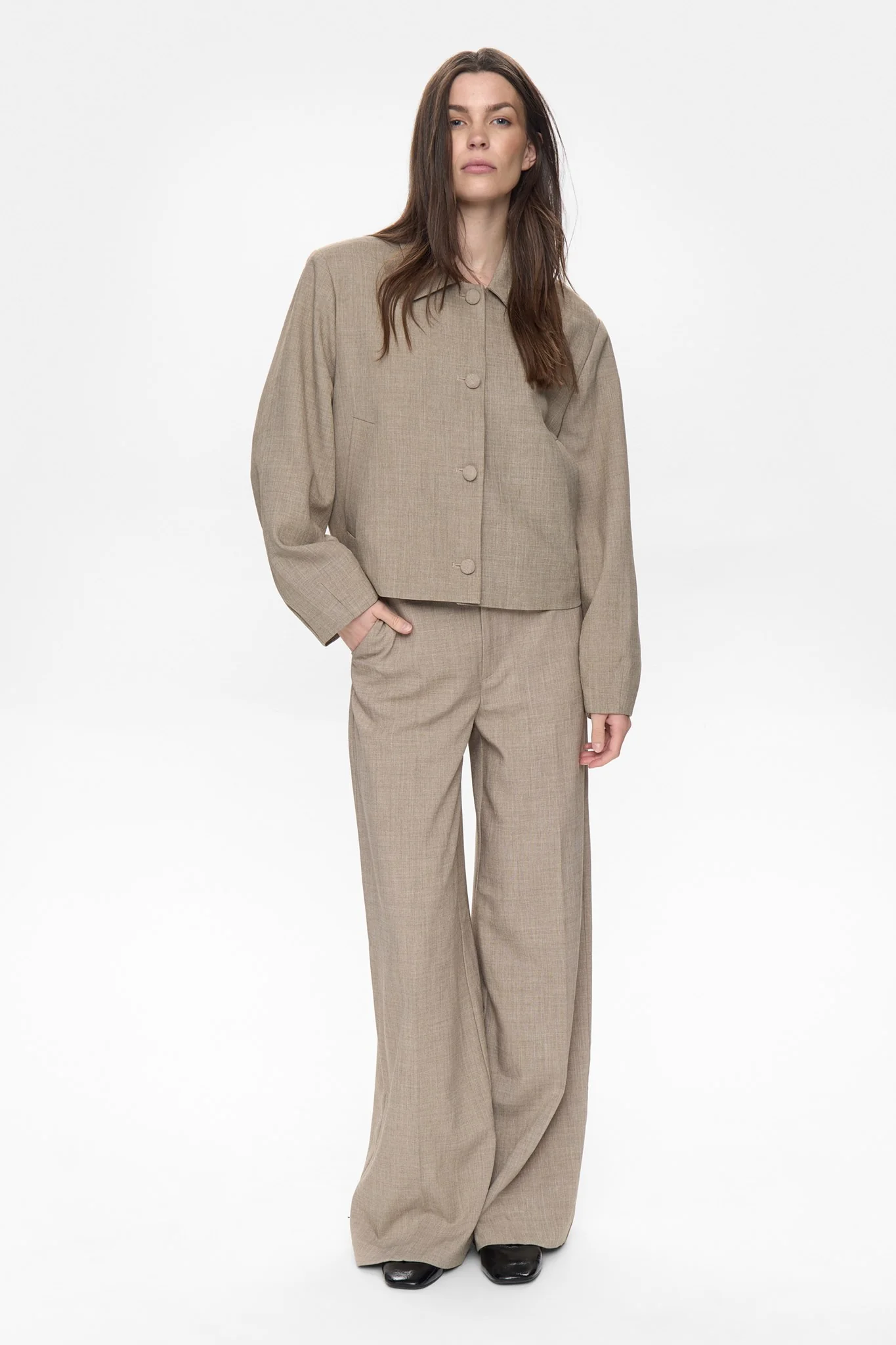 NUMELONA JACKET  - Dark Sand Melange - Image 6