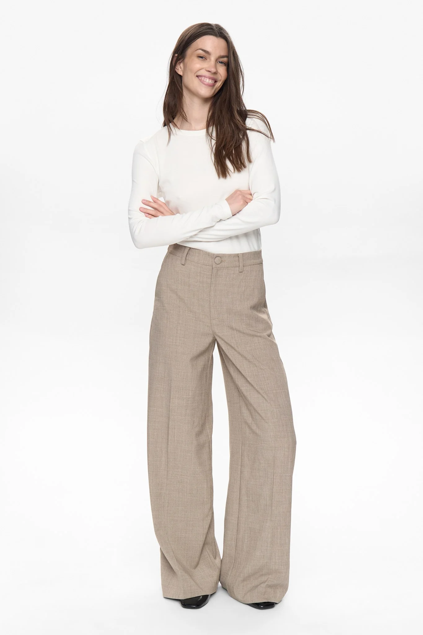 NUMELONA PANTS  - Dark Sand Melange - Image 3