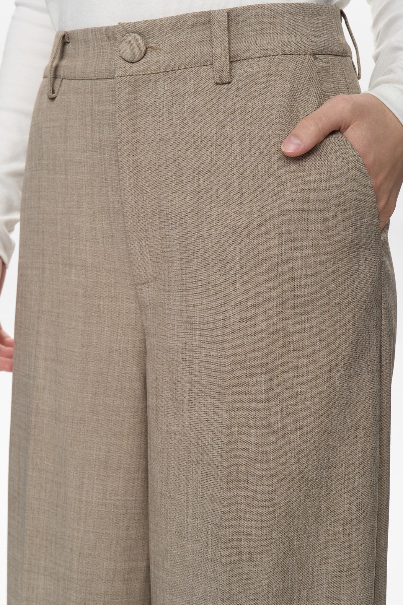 NUMELONA PANTS  - Dark Sand Melange - Image 4