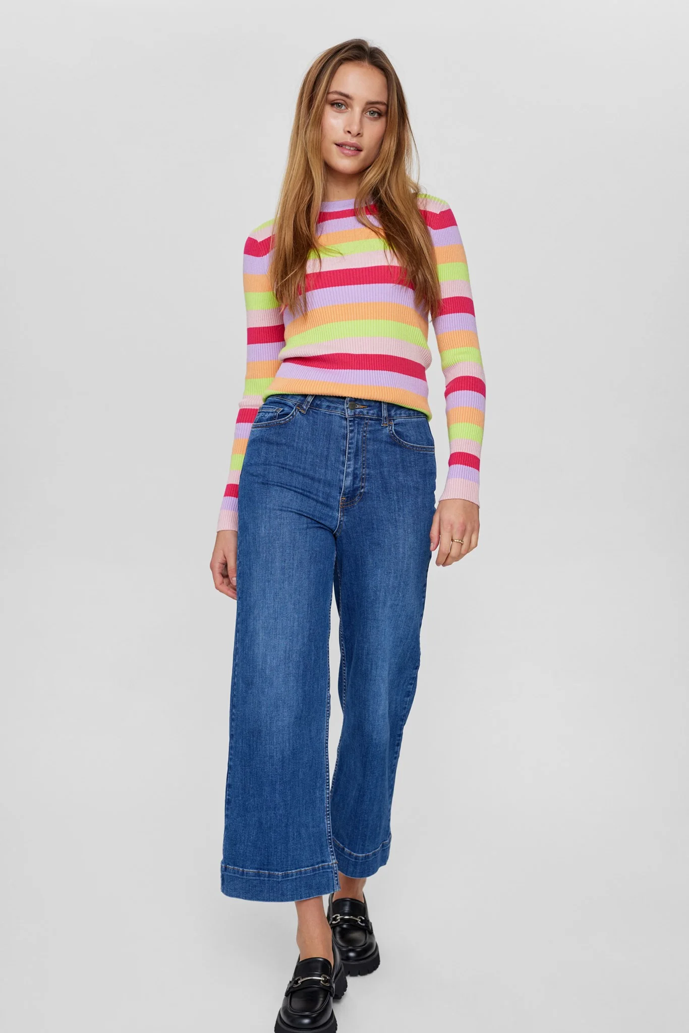 NUPARIS JEANS CROPPED  MED BLUE - Medium Blue Denim - Image 3