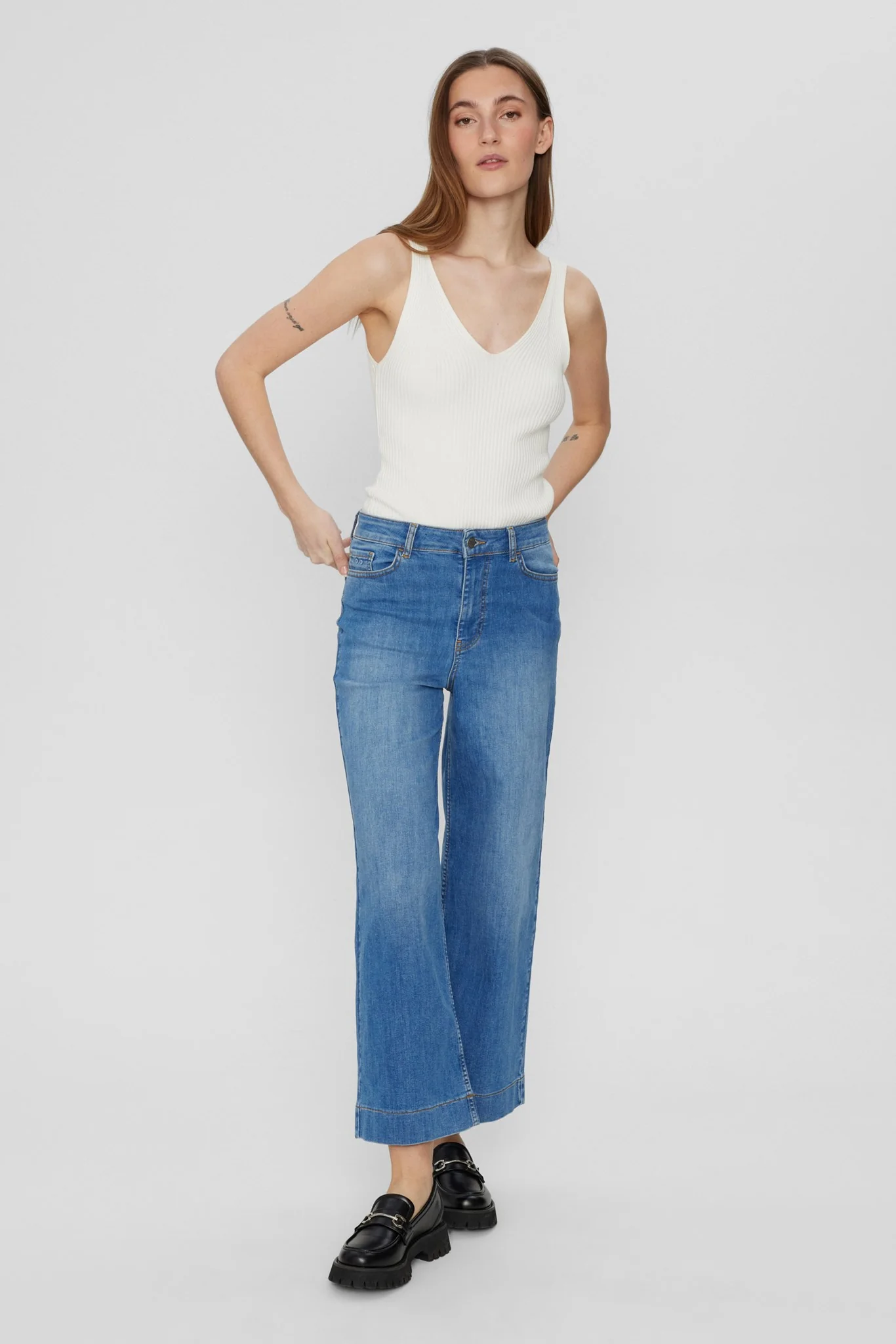 NUPARIS JEANS CROPPED LIGHT BLUE - Light Blue Denim - Image 3