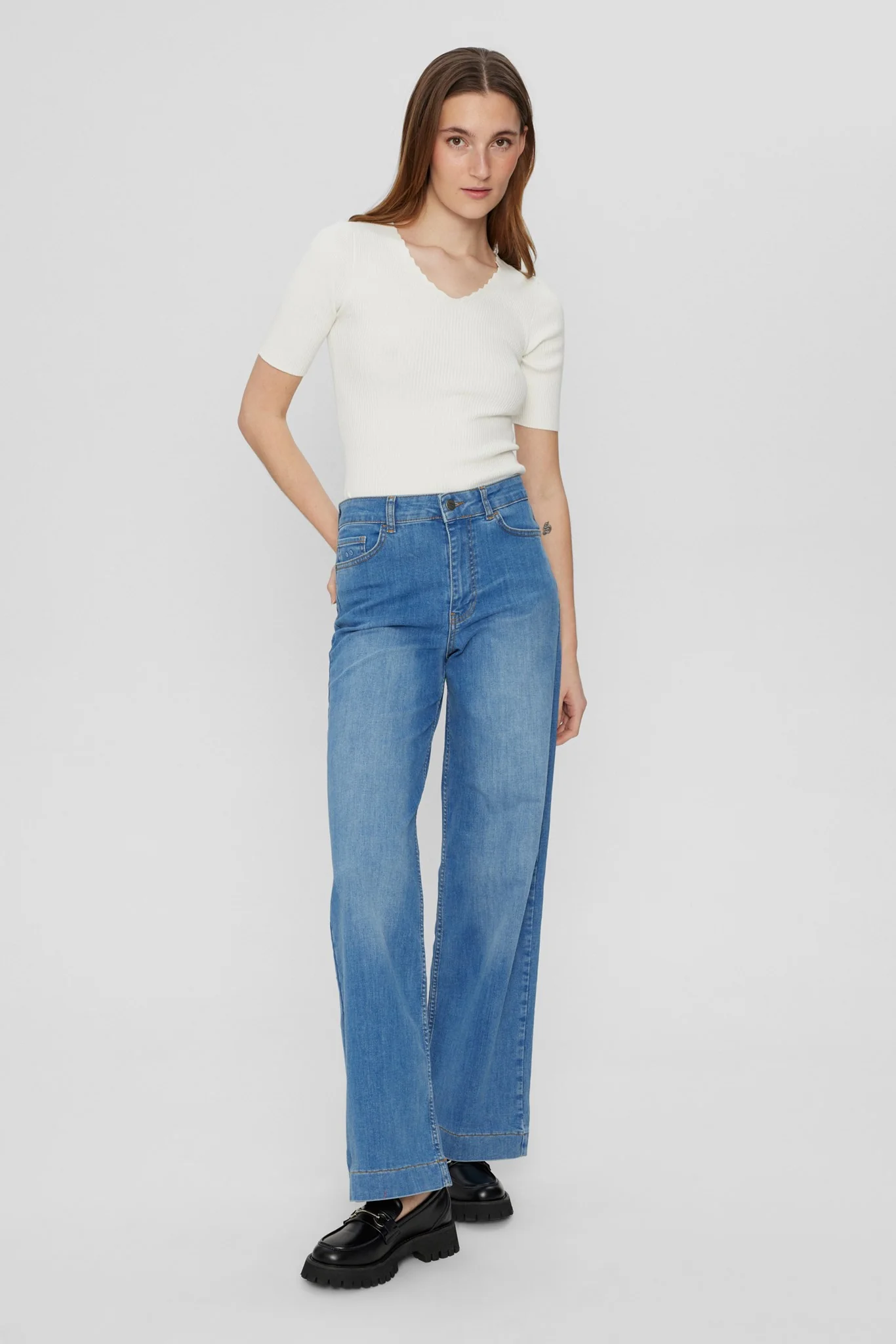 NUPARIS JEANS LONG LIGHT BLUE - Light Blue Denim - Image 3