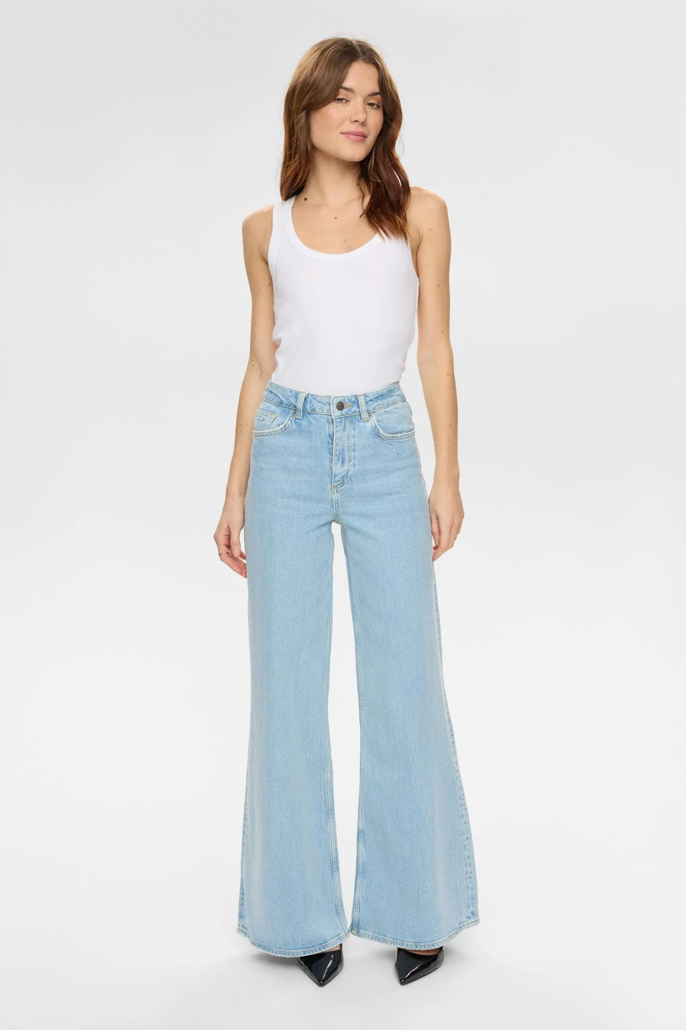 NUPISA HR WIDE JEANS - S3010 - Light Blue Denim - Image 3