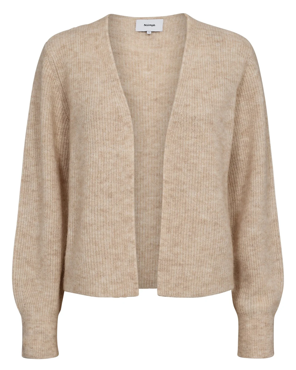 NURIETTE RIB OPEN CARDIGAN - Sun Kiss - Image 3