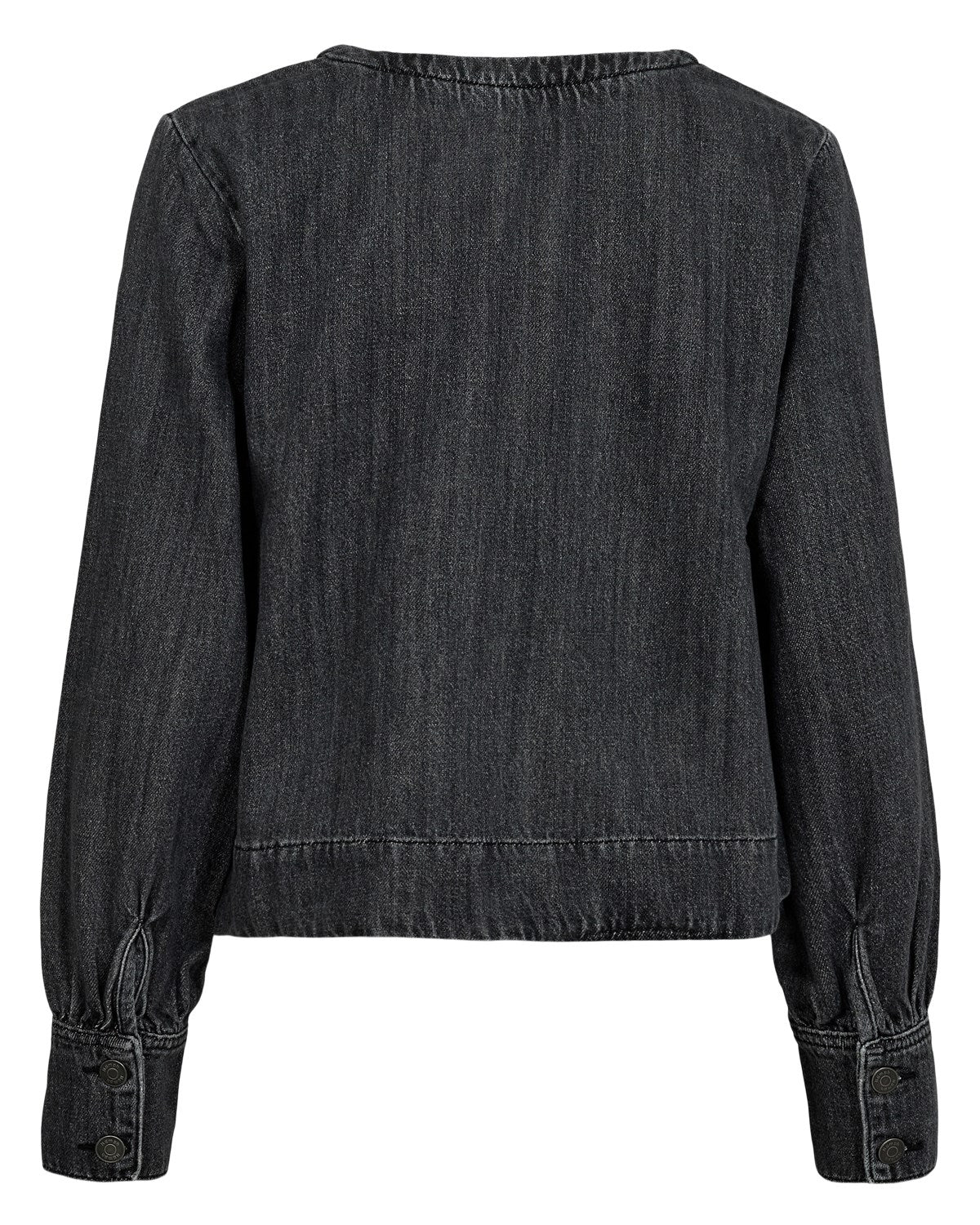 NUSEOUL BLOUSE - Medium Grey Denim - Image 8