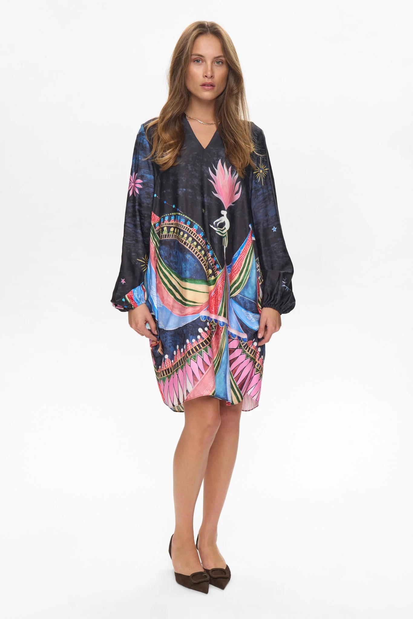 NUSTARLA SHORT DRESS - Obsidian - Image 3