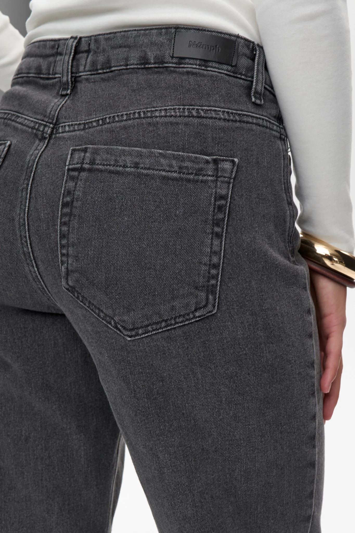 NUTORONTO JEANS - DARK GREY - Dark Grey Denim - Image 5