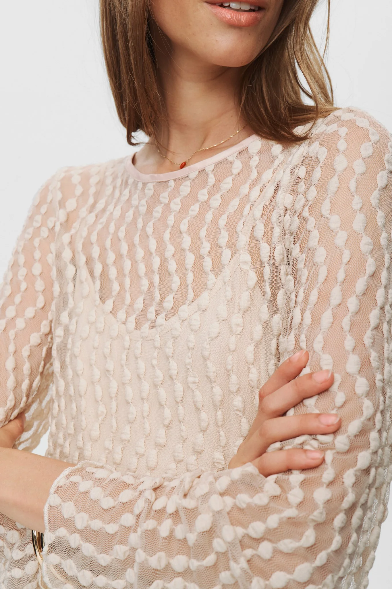 NUTURI DRESS - Taupe Gray - Image 4