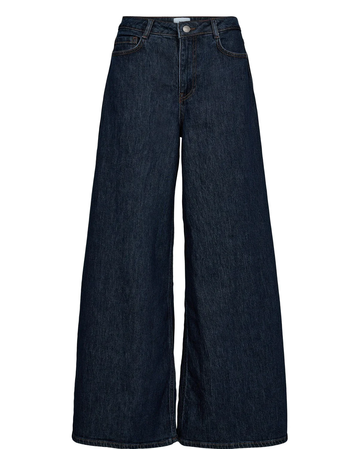 NUVENICE - HR EXTRA WIDE JEANS - Dark Blue Denim 1 - Image 6