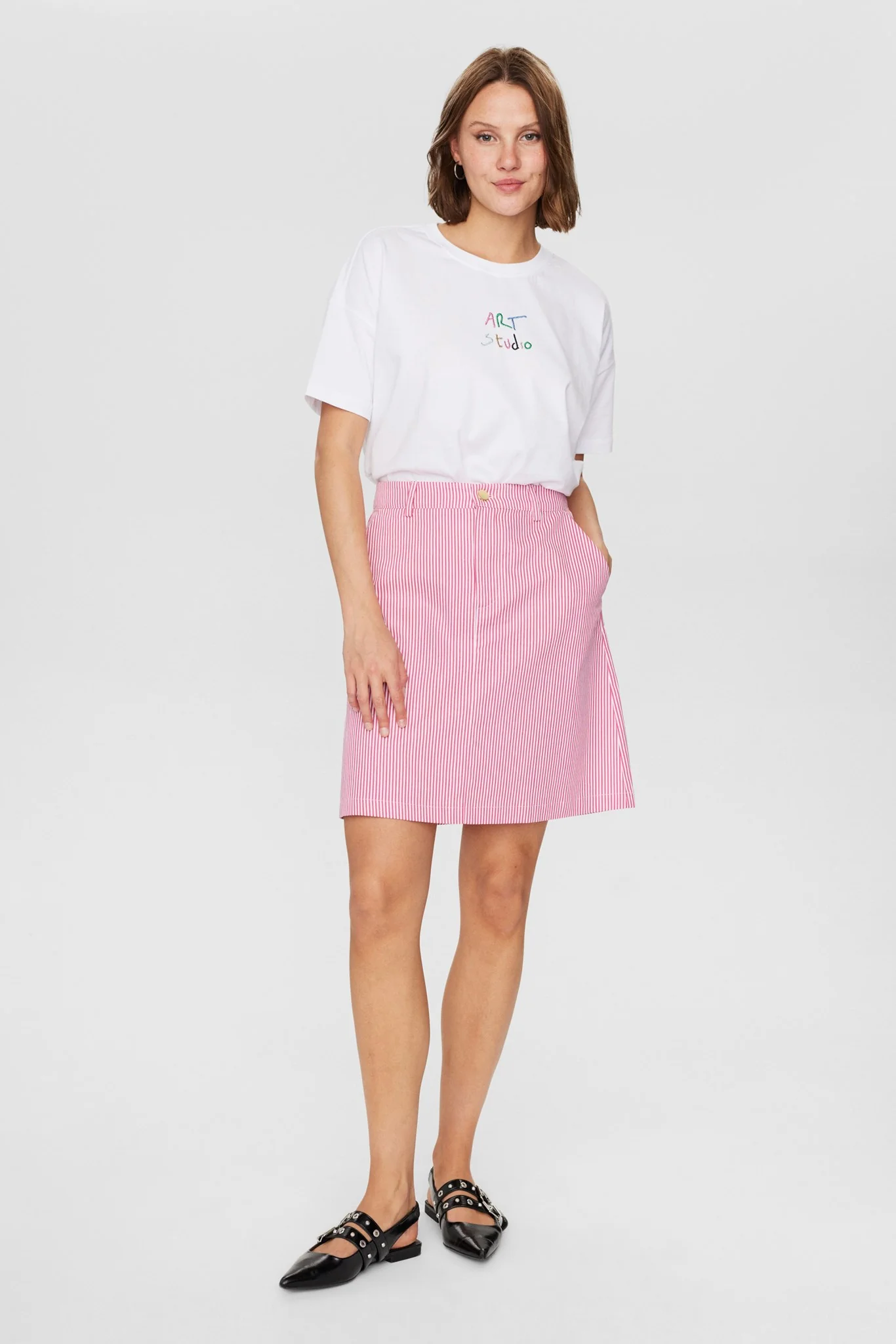 NUVIVI SKIRT  - Fuchsia Pink - Image 3