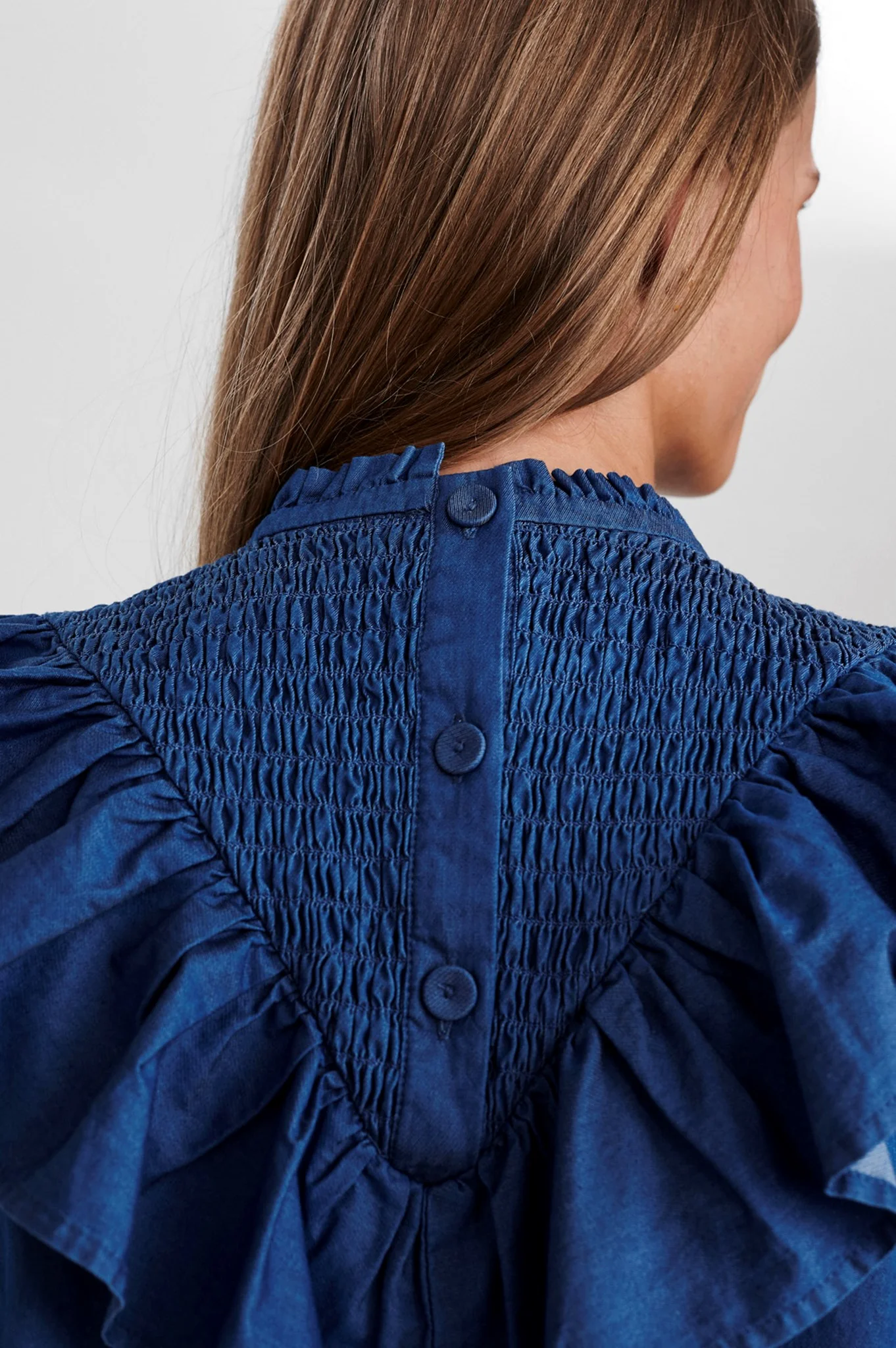 SISARA TOP - Medium Blue Denim - Image 5