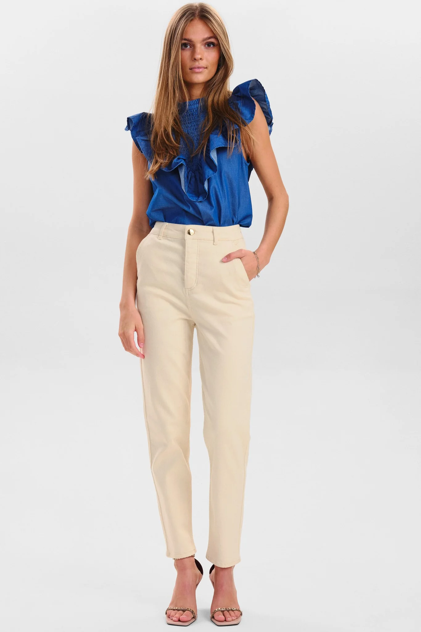 SISYLLE PANT - Ecru - Image 3