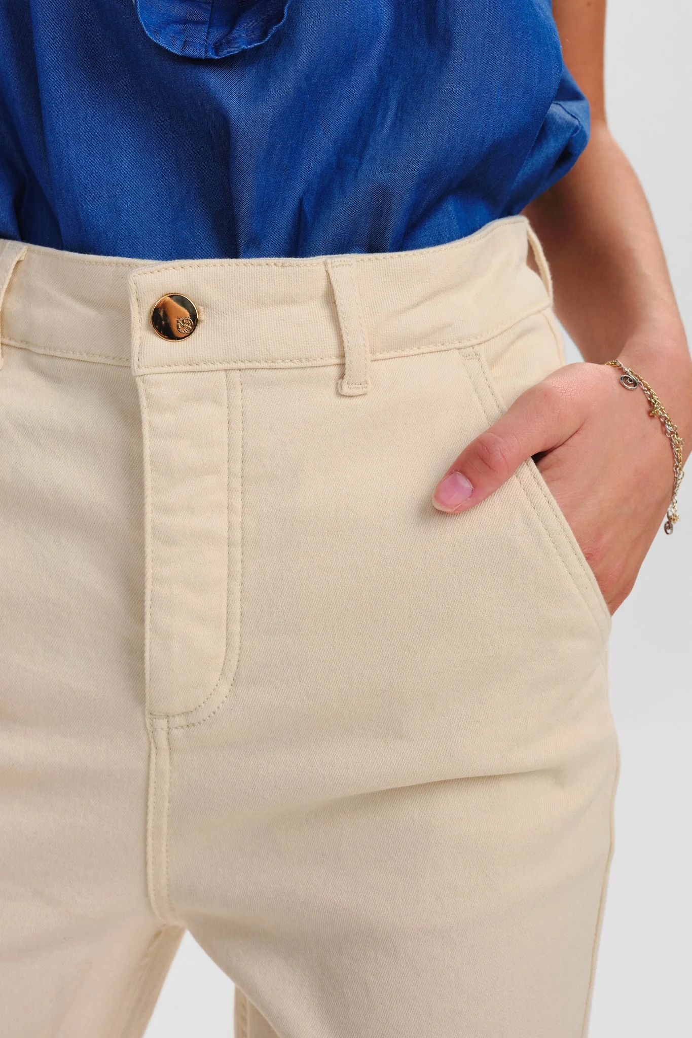 SISYLLE PANT - Ecru - Image 5