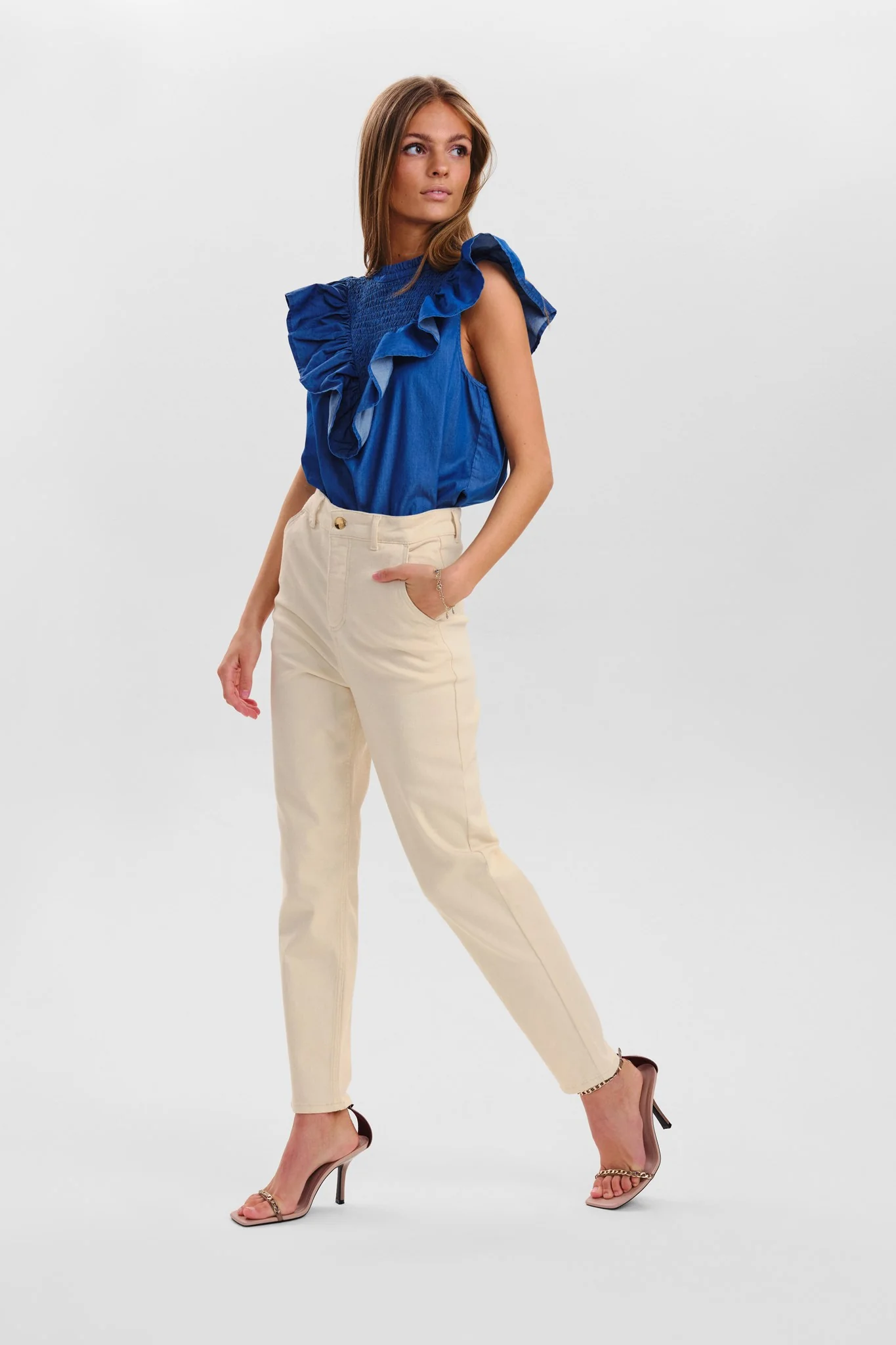 SISYLLE PANT - Ecru - Image 6